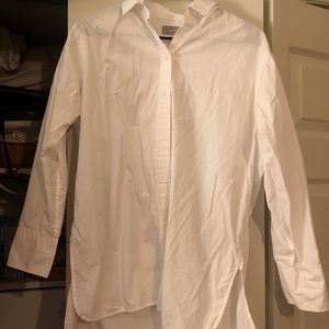 Everlane oversized white button down size 4